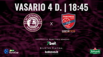 EuroCup rungtynės: Lietkabelis – Atėnų Panionios