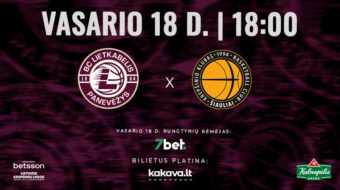 LKL rungtynės: Panevėžio Lietkabelis – Šiaulių Šiauliai