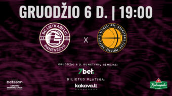 LKL rungtynės: Panevėžio Lietkabelis – Šiaulių Šiauliai