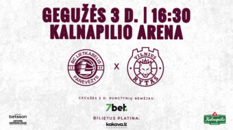 LKL rungtynės: Panevėžio Lietkabelis – Vilniaus Rytas