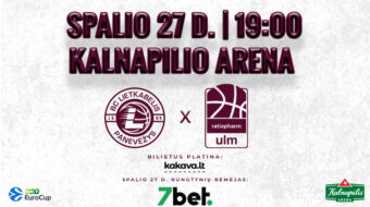 EuroCup rungtynės: Panevėžio „Lietkabelis“ – Ulmo „Ratiopharm“