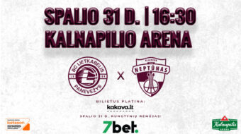 LKL rungtynės: Panevėžio „Lietkabelis“ – Klaipėdos „Neptūnas“