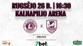 LKL rungtynės: Panevėžio „Lietkabelis“ – Tauragės „Tauragė“
